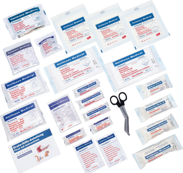 Füllung für Erste Hilfe Koffer gemäß ÖNORM Z 1020:2025