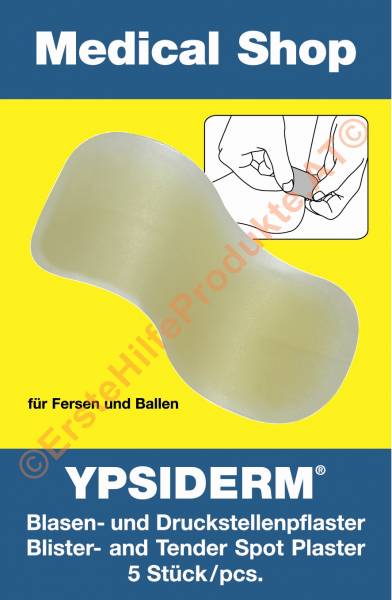 YPSIDERM Blasenpflaster für Fersen und Ballen 5 Stk. /Pkg.; 30 x 60 mm