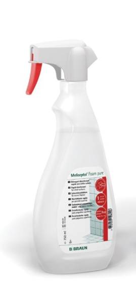 Flächenschnelldesinfektion Sprühflasche Meliseptol Foam pure 750 ml - LAGERWARE
