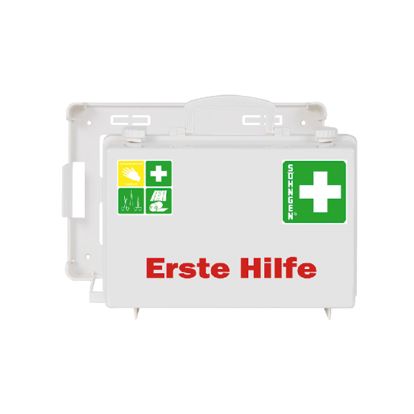 Erste Hilfe-Koffer SN-CD Norm weiß, mit Füllung Norm nach DIN 13157