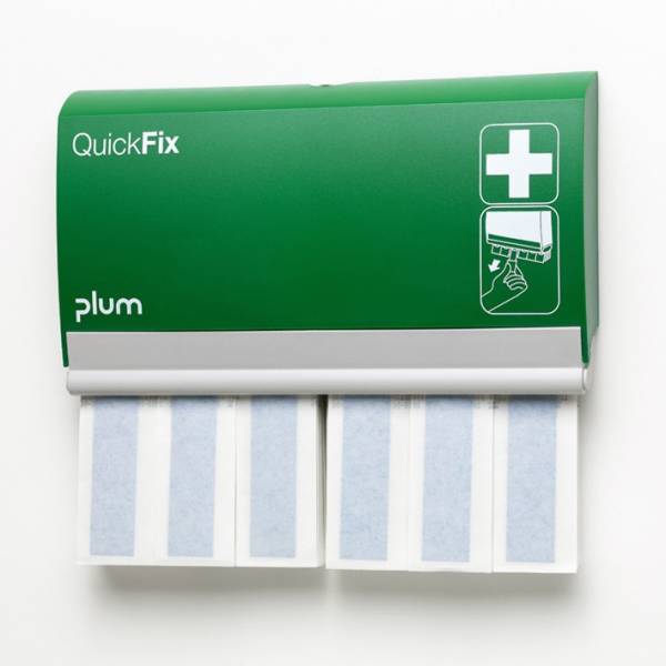 Plum QuickFix Pflasterspender mit 60 detectable Fingerverbänden 12x2cm