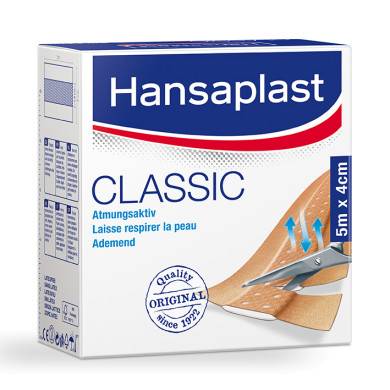 Hansaplast Classic 5 m x 4 cm Wundschnellverband