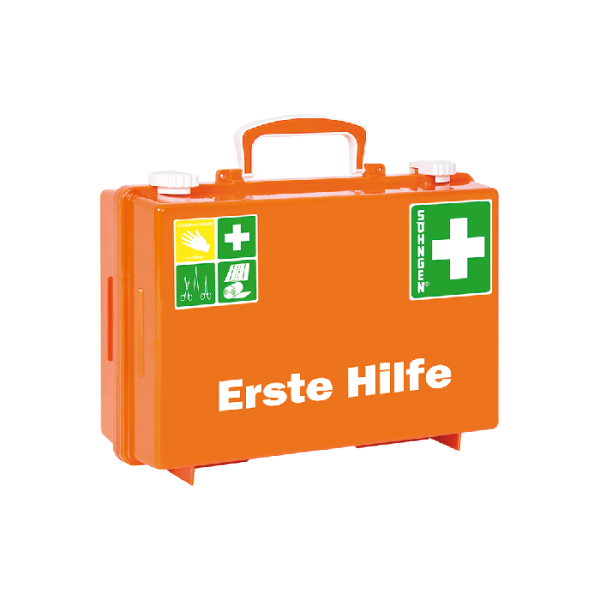 Erste Hilfe-Koffer SN-CD Norm orange, mit Füllung Norm nach DIN 13157
