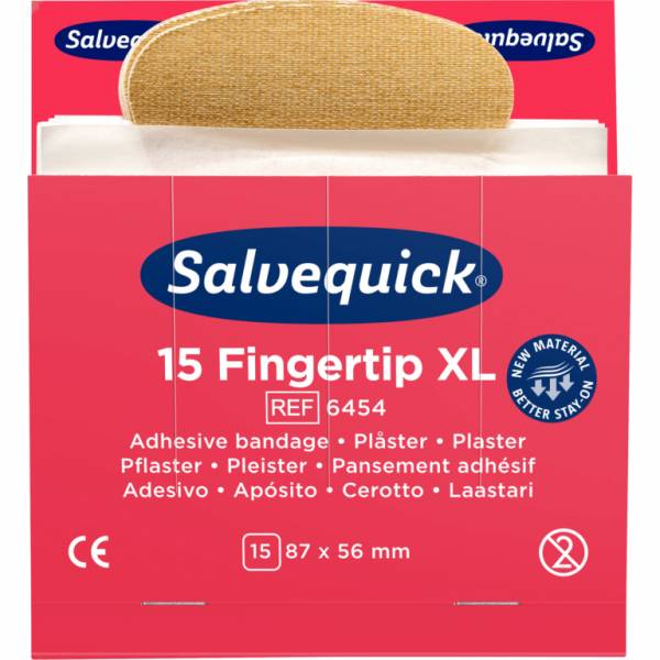 Salvequick Salvequick Fingerkuppenpflaster 6454 elastisch, 15 Stück