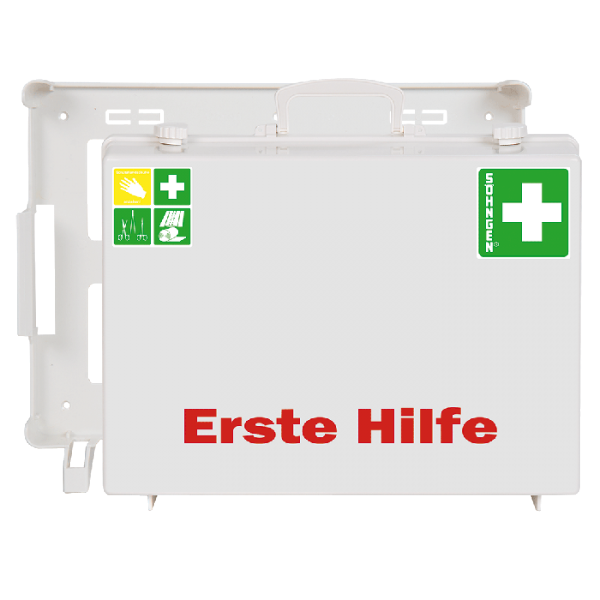 Erste Hilfe-Koffer MT-CD Industrie Norm weiß, mit Füllung Industrie Norm nach DIN 13169