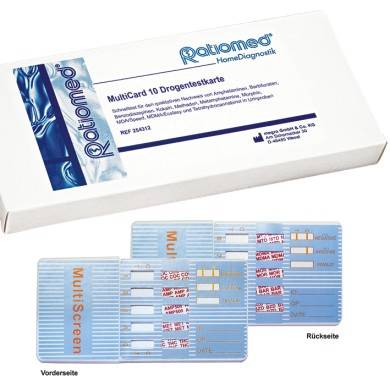 ratiomed Drogentest MultiCard 10 (1 Testkarte)