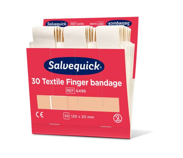 Salvequick langer Fingerverband Textil 12 x 2 cm, 6496