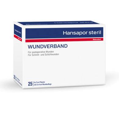 Hansapor steril Wundverband 6 x 7 cm (25 Stck.)