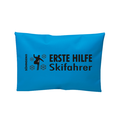 Erste Hilfe Skifahrer blau
