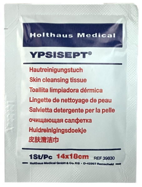 Desinfektionstuch, einzeln verpackt