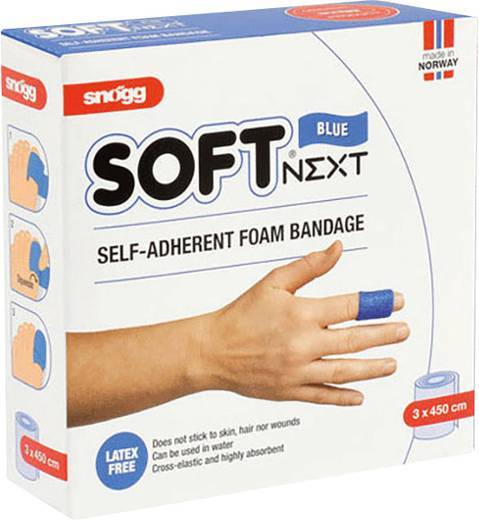 Soft NEXT 3 cm x 4,5 m blau - Selbsthaftende Weichschaum-Bandage