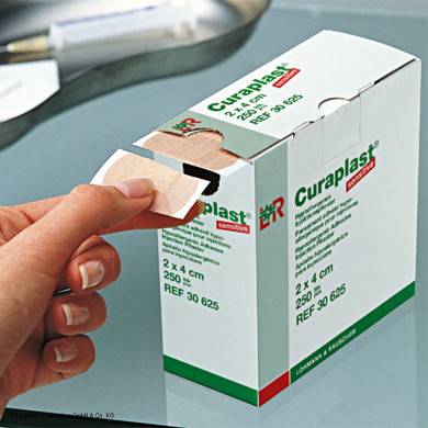 Curaplast Injektionspflaster Sensitive, 250 Stk/Pkg., 2 x 4 cm