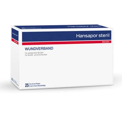 Hansapor steril Wundverband 9 x 15 cm (25 Stck.)