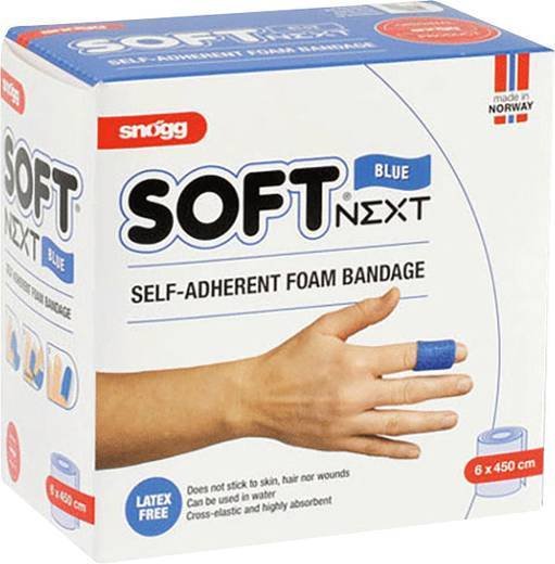 SOFT Next 6 cm x 4,5 m blau - selbstklebende Weichschaum-Bandage