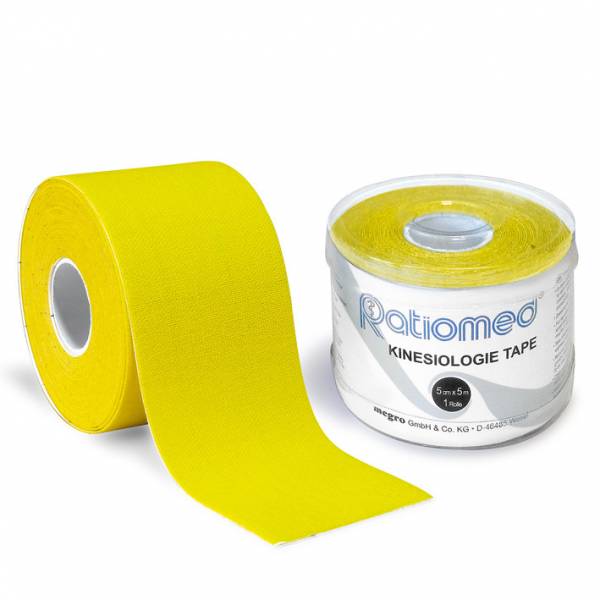 Kinesiologie-Tape ratiomed, gelb, 1 Stk./Pkg., 5mx5cm