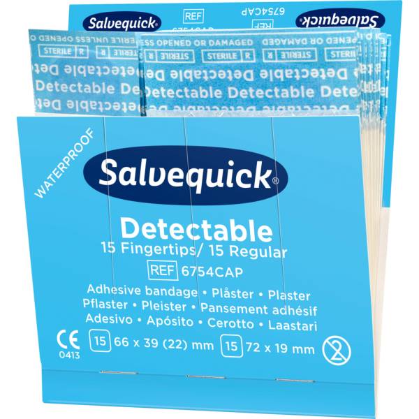 Salvequick Pflastermix blau detektierbar