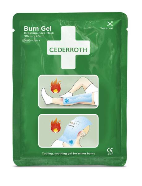 Cederroth Burn Gel Dressing Verbrennungsmaske für das Gesicht 30×40 cm